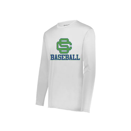 [222822.005.XS-LOGO1] Men's LS Smooth Sport Shirt (Adult XS, White, Logo 1)