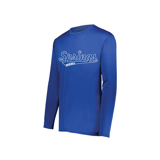 [222822.060.XS-LOGO3] Men's LS Smooth Sport Shirt (Adult XS, Royal, Logo 3)